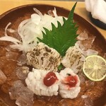 きた八 - はも湯引きと炙り