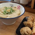 自家製さぬきうどんと肉 甚三 - 天ぷら3種盛り