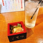 こてつ - トニックウォーター 価格失念、お通し 価格失念