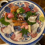 炭達磨 - 刺身盛り合わせ①