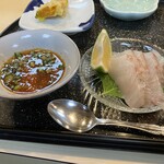 八州鮨 - お通し(平目)