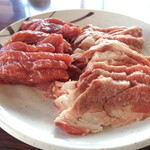 レストランささ木 - 馬肉　霜降り肩ロースとモモ赤身