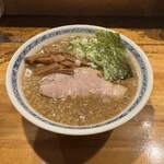 なるめん - 煮干しラーメン 太麺背脂バージョン ¥1,000 +大盛¥100
