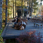 마쓰봇쿠리 - 紅葉狩りをしながら、アイスを食べるひと時。