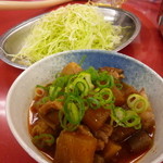 アジェ - 煮込み450円とキャベツこれ美味しい～