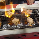 アジェ - ファイヤー！脂を燃やしながら（＾＾）