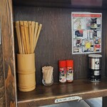 長尾中華そば 青森駅前店 - カウンター