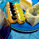 セシル ブルー - エクレア、ショートケーキ、シフォンサンド