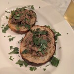 ピッツェリア エ オスタリア ダヴェッロ - 鶏レバーのクロスティーニ