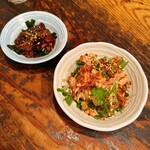 立呑み 浅草 洒落者 - 鶏チャーシュー黒塩ポテトサラダ