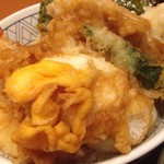 和食さと - 半熟玉子の天ぷら！