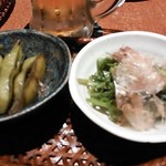 なの蔵 - お通し　枝豆美味し！