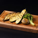 今日的薪火烤蔬菜