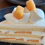 レストラン ラ・マーレ - メロンショートケーキ