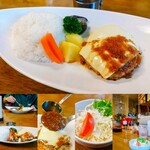 G.G＆バーグ - チーズハンバーグ和風ガーリックソース