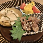 のみくい処 青月 - おまかせ小鉢盛 ３種 