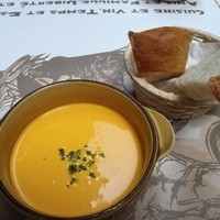 BISTRO DOUBLE - セットのスープとプチパン