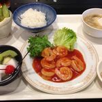 喜上昇 - エビチリのランチ