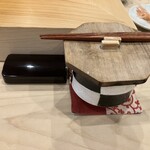 銀座 鮨 み富 - ◾️この中にガリ