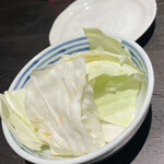 夢市門 - お通し(300円)のキャベツ