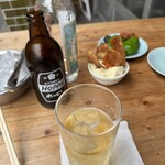 大衆食堂みゆき - ポテサラと味噌ピーマンあてに