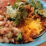 サファリカレーショップ - スタミナ丼DXのアップ。