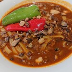 サファリカレーショップ - スパイシーフォーのアップ。