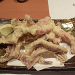 暖 - イカの天ぷら （お造りの残りのげそ部分など）