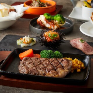 飲み放題付きステーキコース6,000円～ご用意！