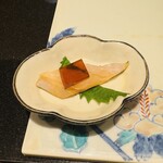 鮓 きずな - 太刀魚。ポン酢ゼリーを添えて