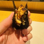 鮓 きずな - 焼き穴子。宮城の海苔