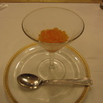 ヴァンセーヌ - ５８００円コースのグラニテ。オレンジシャーベット。