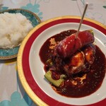 ドミンゴ - 料理写真:究極のハンバーグ＋ご飯