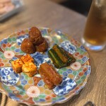 炙場牛心 - 自家製キムチ盛