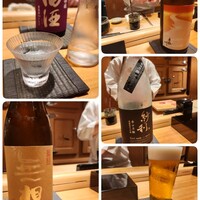 恵比寿 鮨 ふじまさ - 大将オススメの日本酒ペアリング。お任せして正解でした
