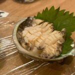 ニューすしセンター 木屋町 - 活あわびぶつ肝付き