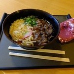 さるびの温泉 椚屋 - さるびのうどん：580円