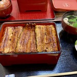 うなぎ 浜名 - 鰻重大、共水うなぎが一尾半付きます^_^