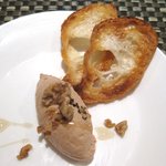 ラ サントゥール - (10/2夜)フルコースのアミューズ（鶏白レバーのムース）