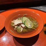 ななにん - 松茸＆自家製茗荷のめかぶ素麺