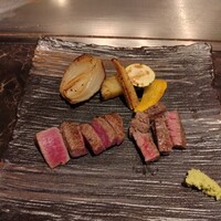 鉄板焼き 太縁 - 