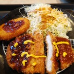 松のや 武蔵新田店 - ロースかつとコロッケ