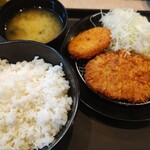 松のや - ロースかつ定食６００円(クーポン使用)