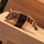 すしぎん - 縞鯵焼き霜 ¥400