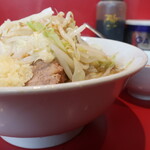ラーメン二郎 - ラーメンミニ＋ニンニク少し＋青ネギ炙