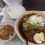 蒙古タンメン中本 - 麻婆はつけ汁としても楽しんでます