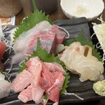 わ楽 - お刺身盛り合わせ