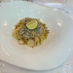 イルクオーレ - スパゲッティ　シラス、茗荷、すだちのペペロンチーノ