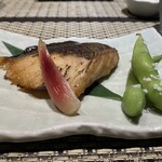 柏 鮨 柏雲 - 焼き魚についている生姜が結構好き。