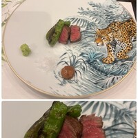 和肉 正 - ⤴︎ 厳選牛のステーキ ※皿がデカイ(笑) ⤵ - ̗̀up ̖́-